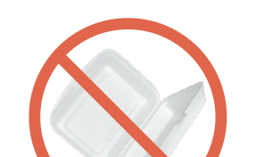 no styrofoam