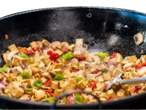 stir fry of tofu dish